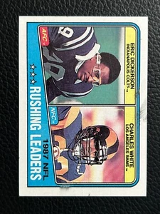 1988 Topps Rushing Leaders #217 Eric Dickerson Charles White - Colts/Rams EX - Picture 1 of 2