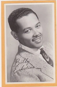 Black American Echt Foto Postkarte RPPC - Afroamerikanischer Sänger Billy Eckstine - Bild 1 von 2