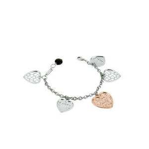 Bracciale Donna BROSWAY LOVE CHARMS BLH04 Acciaio Inossidabile Cuori - Foto 1 di 1