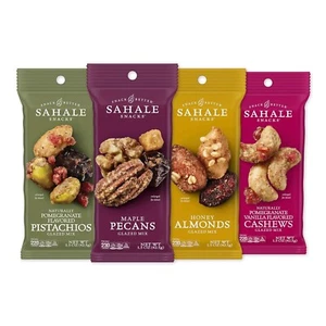 Sahale Snacks Glazed Mix Nut Blend Variety Pack, 1.5 Oz Grab & Go Bags 12 Ct - Picture 1 of 6