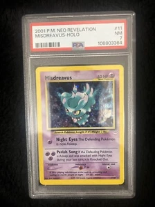 2001 POKEMON NEO REVELATION #11 MISDREAVUS-HOLO PSA 7 - Picture 1 of 2