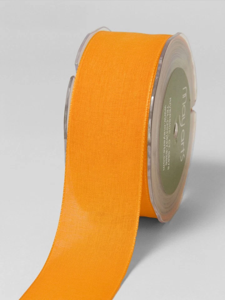 Faux Linen Gift Wrap Rustic Eco Chic Décor Natural Bright Tape Craft Ribbon 1.5" - Image 1 of 1