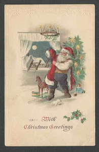 CA 1906 PPC* DE COLECCIÓN SANTA CON CABALLO Y TAMBOR DE JUGUETE, ETC. TIENE CURVA DE ESQUINA SIN PUBLICAR - Imagen 1 de 1