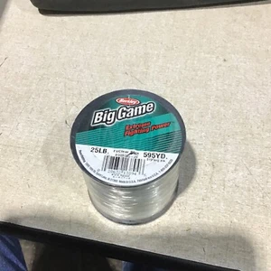 Lot Of (12) Berkley Big Game Fishing Line 25 LB 595 Yds FI/Clear Blue BGQS25-26 - Picture 1 of 2