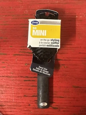 Cepillo de pelo negro vintage GOODY Mini Series tamaño de viaje 2006 Foto 1 de 3