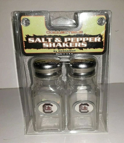 South Carolina Gamecocks NCAA Glass Salt and Pepper Shakers Cover