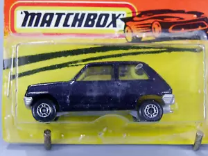 Matchbox Renault 5, Hecho en Bulgaria, Azul Muy Oscuro/Amarillo - Imagen 1 de 4
