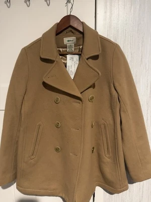 全新带标签 LL Bean 女式经典羊羔毛孔雀浅棕色 8 码 3 米 Thinsulate — 第 1/4 张图片