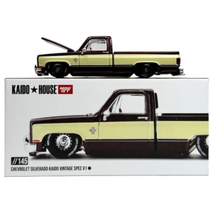 Kaido House x Mini GT 145 Chevy Silverado Kaido Vintage Spec V1 Truck 1:64 KHMG1 - Picture 1 of 2