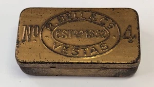 Vintage Bell & Co Vestas Tin No. 4 & Matches Made In Australia - Picture 1 of 16