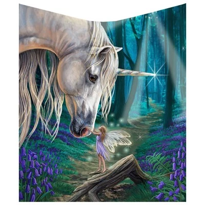 Nemesis Now Lisa Parker Fairy Whispers Unicorn Throw Blanket - Image 1 of 3