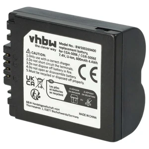 Batterie pour Panasonic Lumix DMC-FZ8 DMC-FZ7 DMC-FZ50 DMC-FZ38 600mAh 7,2V - Zdjęcie 1 z 9