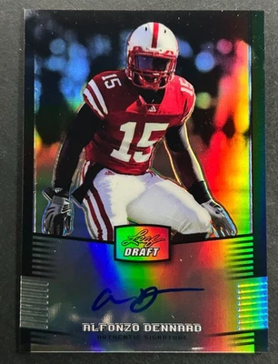 2012 Leaf Draft - Alfonzo Dennard #AD1 Nebraska Cornhuskers - AUTO /99 - Image 1 of 2