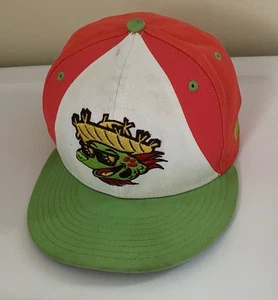 Harrisburg Senators MILB NE Copa De La Diversion Fitted Hat ~Coral/Lime - Picture 1 of 8