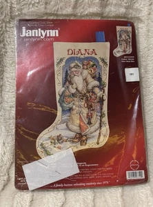 Janlynn Kit Punto de Cruz Padre Invierno Medias #023-3040 Victoriano Nuevo Abierto - Imagen 1 de 10