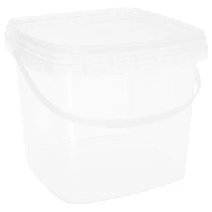 Cubos de almacenamiento de plástico de grado alimenticio portátiles de 2 litros - Imagen 1 de 12