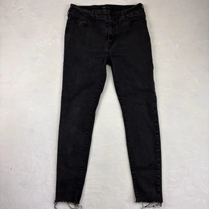 True Religion Womens Black Denim Mid Rise Jennie Curvy Skinny Jeans Size 31 - Picture 1 of 10