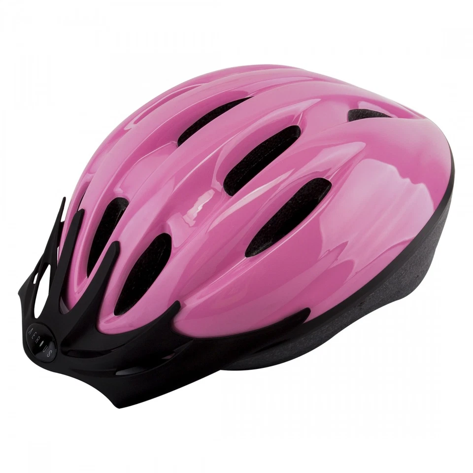 Casco de bicicleta multiusos rosa con 10 respiraderos, esfera de bloqueo de cabeza ajustable, Foto 1 de 1