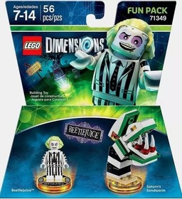 Lego Dimensions NIB 2017 Beetlejuice Saturn's Sandworm 56 Piece Fun Pack 71349