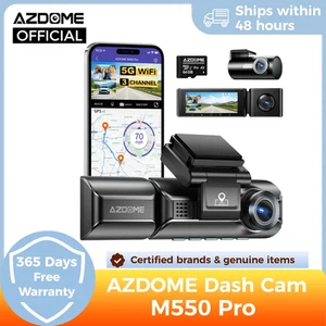 AZDOME M550 Pro 3 Kanal 4K Auto Dashcam vorne innen hinten WiFi GPS - GRATIS 64GB - Bild 1 von 7