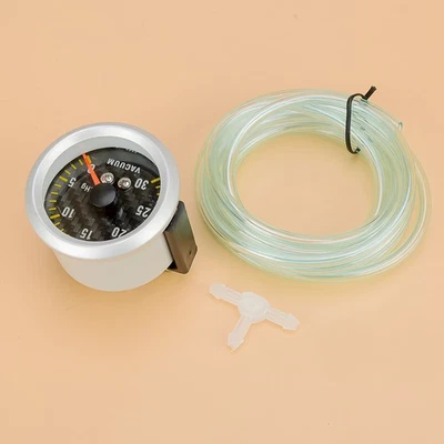 Car 2" 52mm Car Motor Universal Black Face LED 0-30 Vacuum Gauge Meter et - Image 1 of 4