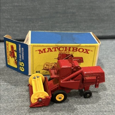 Винтажный комбайн Matchbox Lesney No 65 Claas с оригинальной коробкой - Изображение 1 из 4