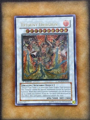 Yugioh Trident Dragion RGBT-EN043 Ultimate Rare 1st Ed LP - Image 1 of 4