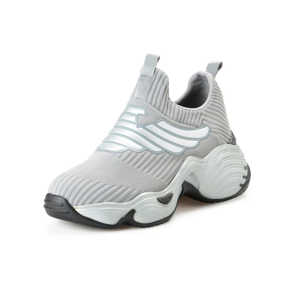 Emporio Armani EA7 Para Mujer Gris Grifo Extraligero Moda Tenis Zapatos Foto 1 de 4
