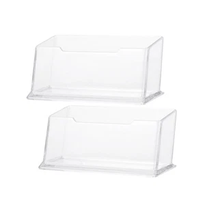 4 Pcs Transparentes Visitenkartenetui Büro Geschäftsfall Büroorganisator - Afbeelding 1 van 12