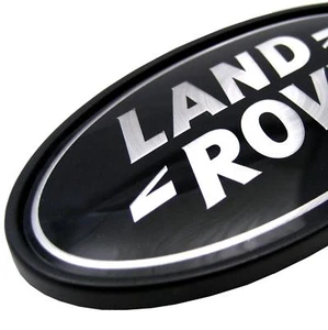 Insignia trasera ovalada de plata negra genuina para Land Rover Freelander 1 - Imagen 1 de 7
