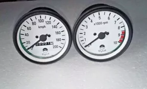 YAMAHA RD250 RD 350 RD400 TACHO & DREHZAHLMESSER SET -RPM METER CLUSTER - Bild 1 von 6