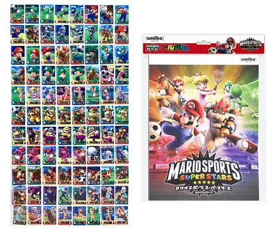 Mario Sports Superstars US Amiibo 90 Cards COMPLETE SET with ALBUM - Image 1 of 3