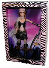 2004 Hard Rock Cafe Barbie Puppe mit Gitarre Mattel Silber Label Sharon Zuckerman