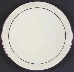 Franciscan MOON GLOW Salatteller Elfenbein Platin Vintage Fine China Schale Regalia - Bild 1 von 12