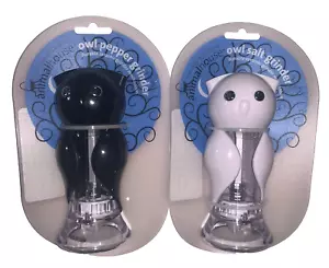 Boston Warehouse Owl Salt & Pepper Grinder Set White & Black Brand New - Picture 1 of 1