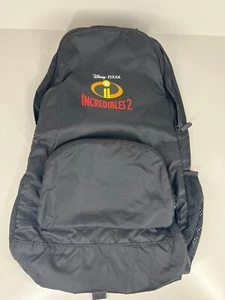 Disney Pixar Increíbles 2 Película Mochila Bolso de Transporte Negro Cremallera Ajustable - Imagen 1 de 11