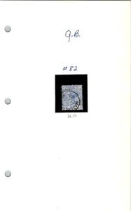 Great Britain Stamp #82-Plate # 22: Scott 2024 Cat $52.50 Our Price $25.75 - Picture 1 of 1