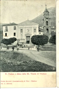 VITULANO BENEVENTO DIRECTOR PRAETURA CHURCH SS TRINITA ANIMATED TRAVELLED STAMP - Picture 1 of 2
