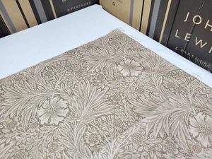 William Morris At Home Marigold Velvet Furnishing Fabric, Jute – 68cm x 270cm - Picture 1 of 4
