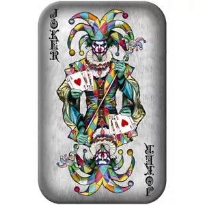 POKER CARDS: THE JOKER 2oz Cast 999.9 Silver Bar - Picture 1 of 6