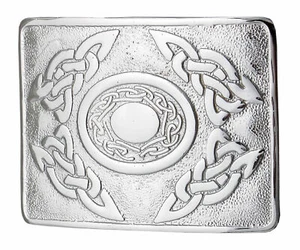 HEBILLAS DE CINTURÓN DE FALDA ESCOCESA PARA HOMBRE - DISEÑOS CELTAS HEBILLAS CROMADAS - Imagen 1 de 3