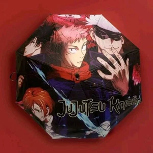 Jujutsu Kaisen Printed Sun Umbrella Parasol Featuring Satori Megumi Yuji Nobara - Picture 1 of 18