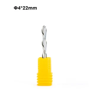 5pc 4mm SHK 22mm DOWN CUT Spiral Tool 2 Flute End Mill Solid Carbide Cutter CNC - Picture 1 of 6