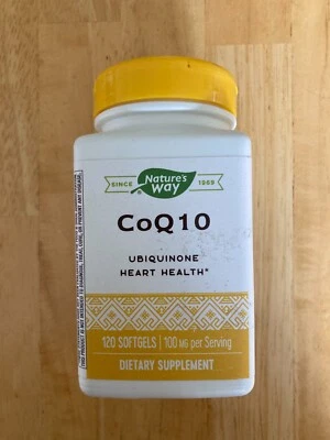 Nature's Way CoQ10 Ubiquinona Apoya la Salud del Corazón 120 Cápsulas Blandas Exp 10/25 Foto 1 de 3