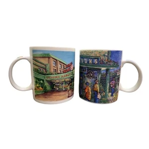 1999 Vtg Seattle Public Coffee Mug, Seattle Pike Place Mugs Lot of 2 coffee cups - Picture 1 of 8