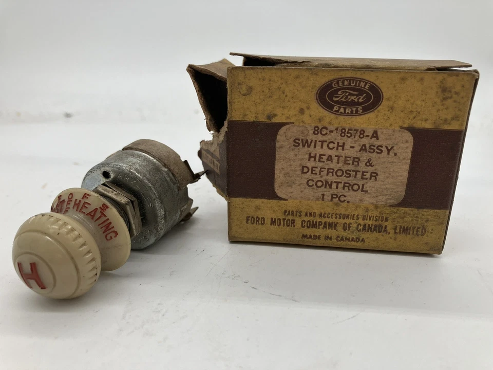 Interruptor de calefacción caliente 41-48 Ford Mercury Passenger 41-52 Ford Truck 8C-18578-A Foto 1 de 4