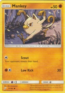 Mankey 71/181 Pokemon Team Up NM/M - Picture 1 of 2