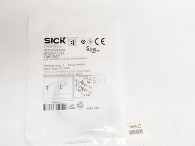 Sick GTB2S-F5311 1064347 Miniatur-Lichtschranke / Neu OVP - Image 1 of 3