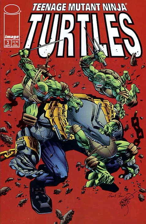 Teenage Mutant Ninja Turtles (3rd Series) #3 FN; Image | Erik Larsen - w/Bag+Boa - Image 1 of 1
