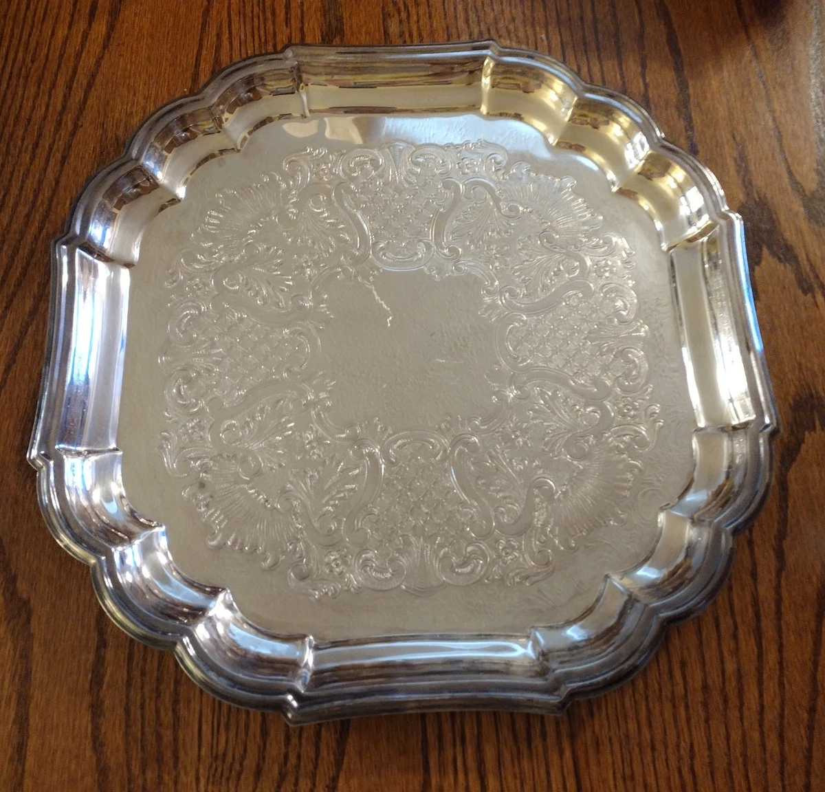 Gorham Heritage In Antique Us Silver-Plated Platters & Trays for